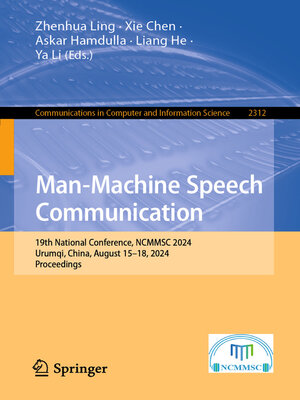 cover image of Man-Machine Speech Communication